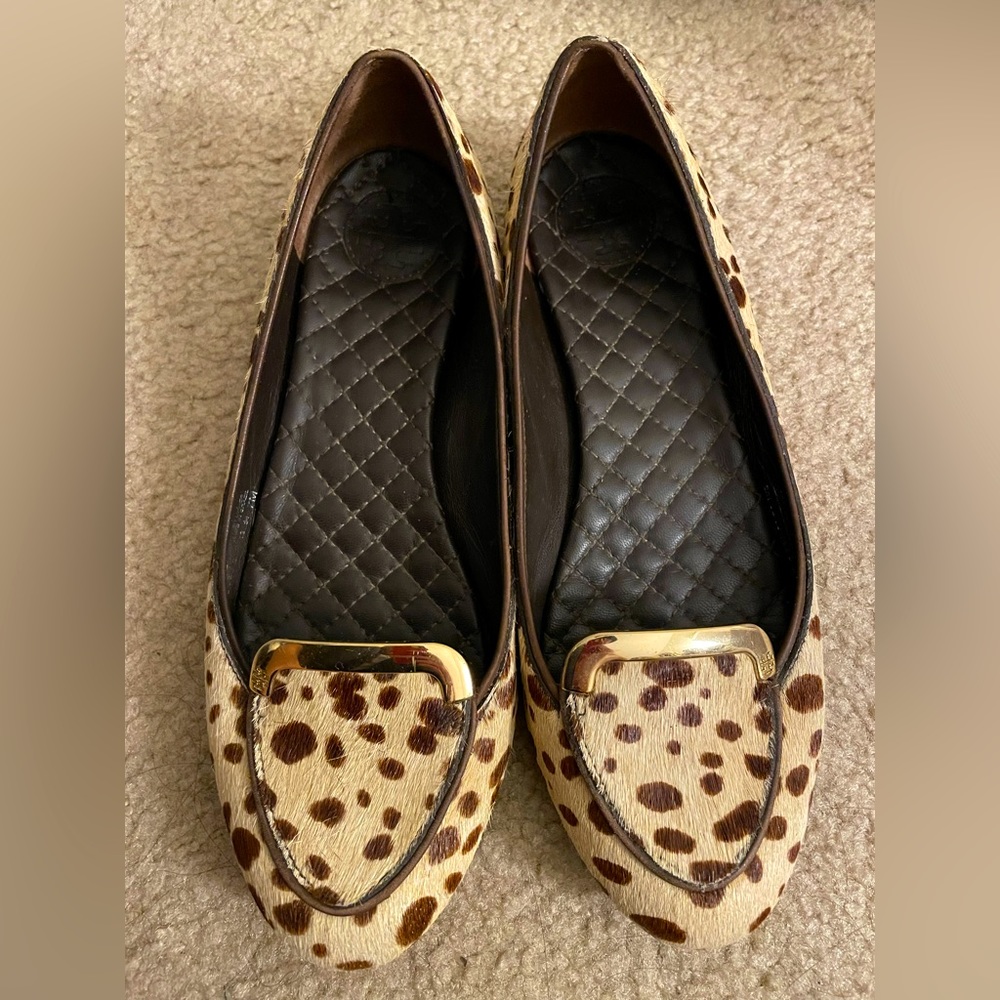 Tory Burch flats animal print